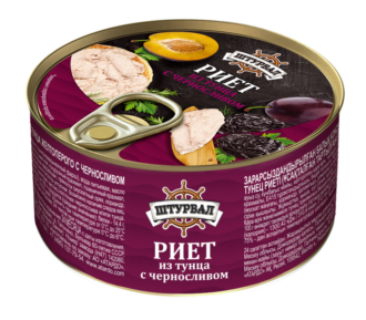 Риет из тунца Чернослив  КЛЮЧ 115 гр/16