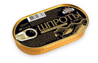 Шпроты в масле ключ "Штурвал" 175гр/24