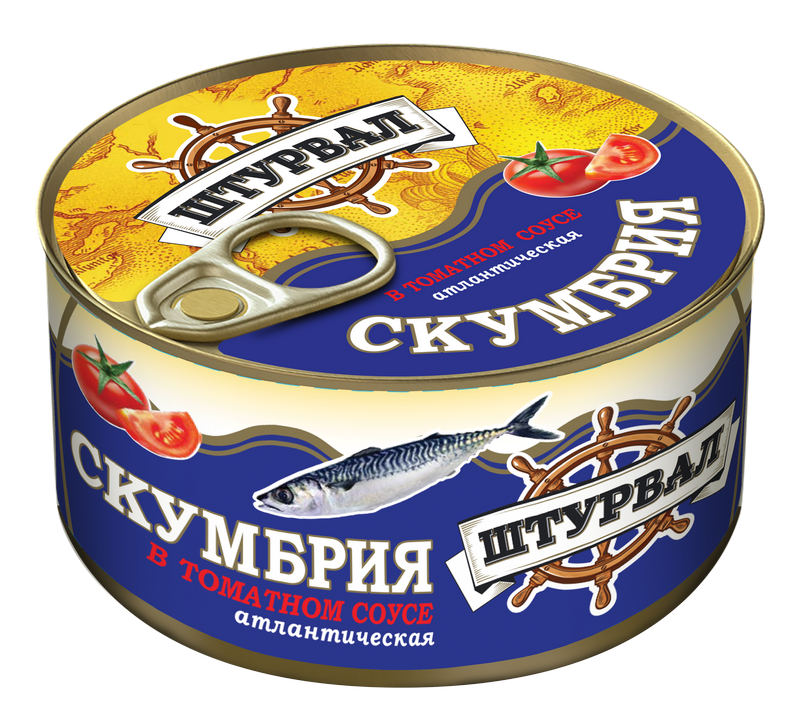Скумбрия в Т/С КЛЮЧ "Штурвал" 185гр/24