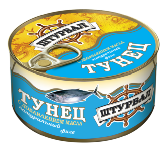 Тунец В МАСЛЕ КЛЮЧ "Штурвал" 185 гр/24