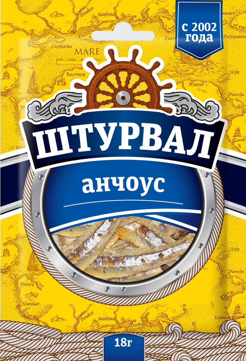 Анчоус сол. сушеный 18 г/80