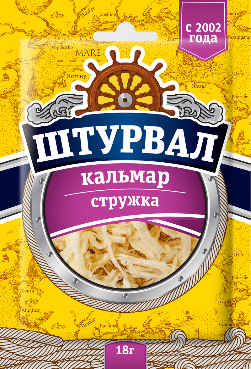 Кальмар сол. сушеный 18гр/80