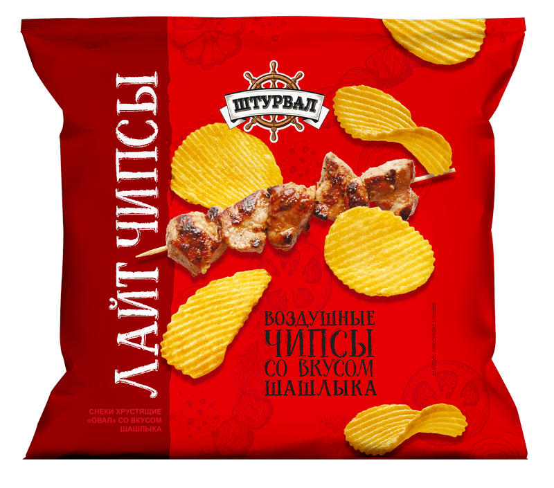 Чипсы CHIPS Lite ШАШЛЫК "Штурвал" 20 гр/30