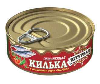 Килька  Балтийская ОБЖАР. в т/с ЧИЛИ ключ "Штурвал" 240гр/48