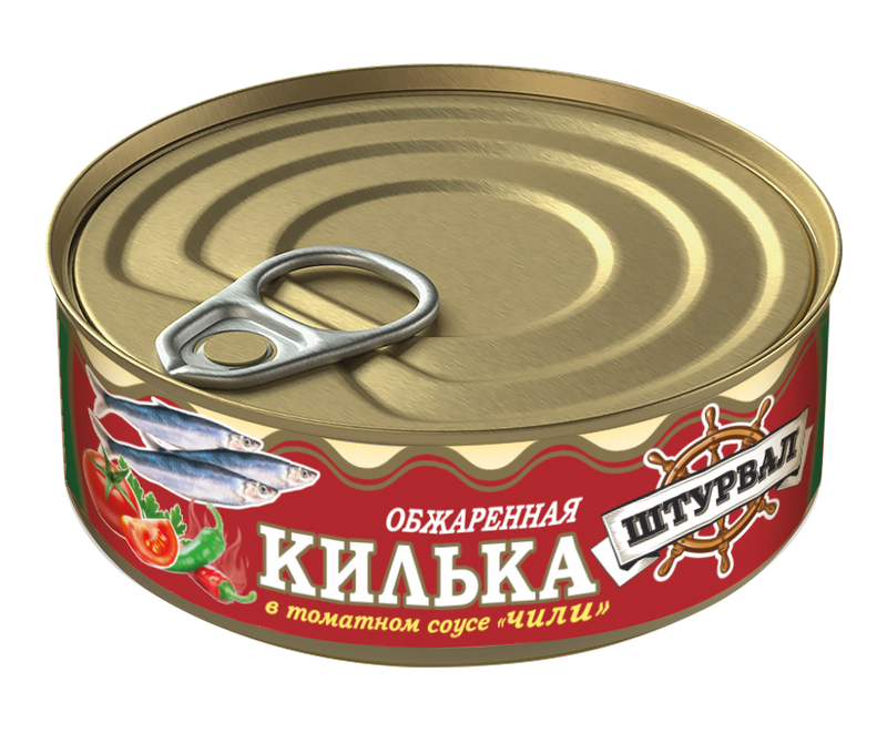 Килька  Балтийская ОБЖАР. в т/с ЧИЛИ ключ "Штурвал" 240гр/48
