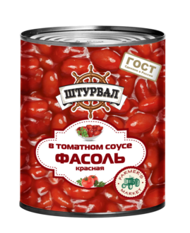 Фасоль КРАСНАЯ в т/с ГОСТ "Штурвал" 400 гр/12