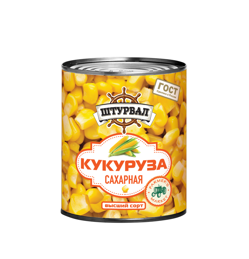 Кукуруза В/С "Штурвал" 400гр/12