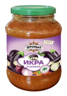 Икра из БАКЛАЖАН. обжарен. ст/б "Штурвал" 480г/6
