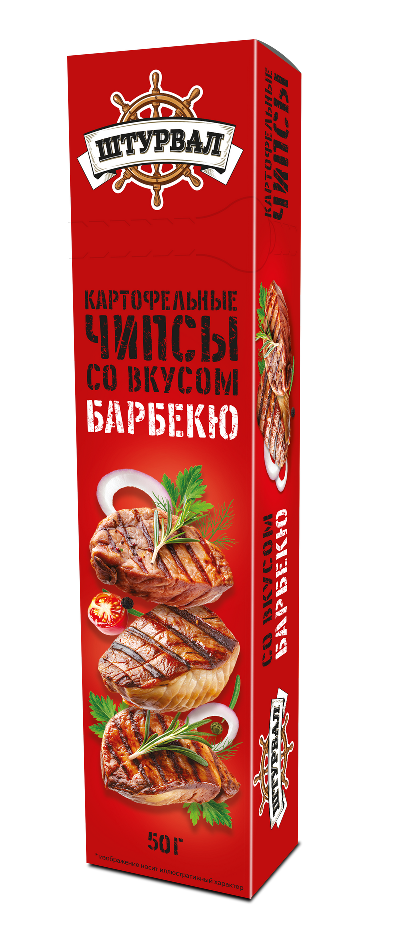 чипсы пластины барбюке 50 гр/25