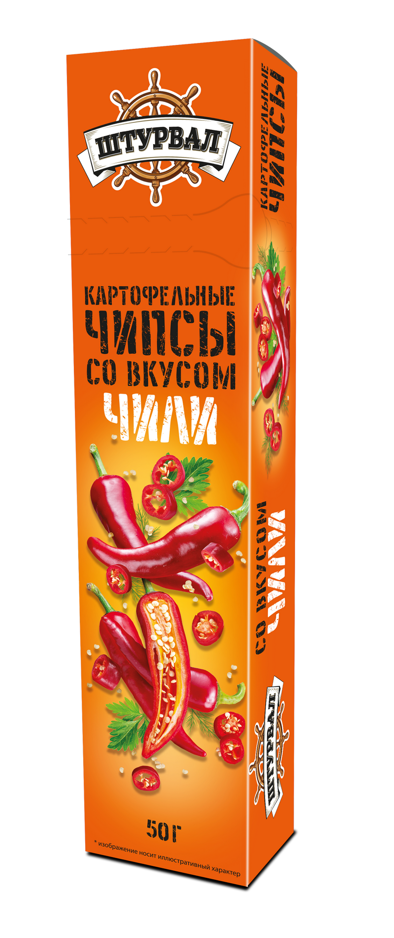 чипсы пластины Чили  50 гр/25