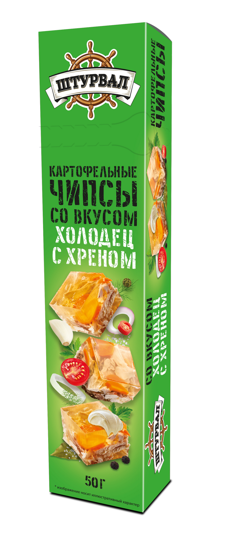 чипсы пластины холодец 50 гр/25