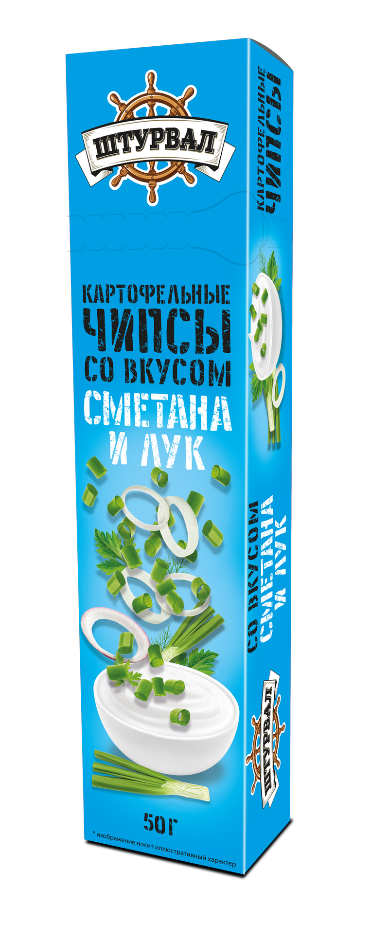 чипсы пластины сметана 50 гр/25