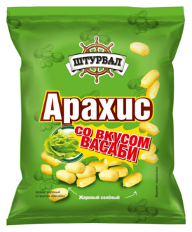 Арахис жаренный со вкусом ВАСАБИ "Штурвал" 50 гр/25