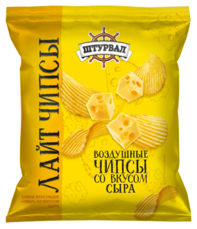 Чипсы CHIPS Lite "ОВАЛ" Сыр" 65 гр/ 12