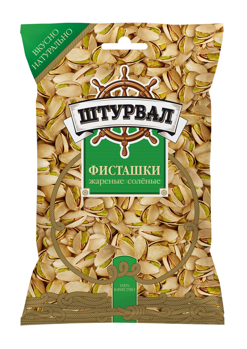 Фисташки подушка соленые "Штурвал" 90гр/12