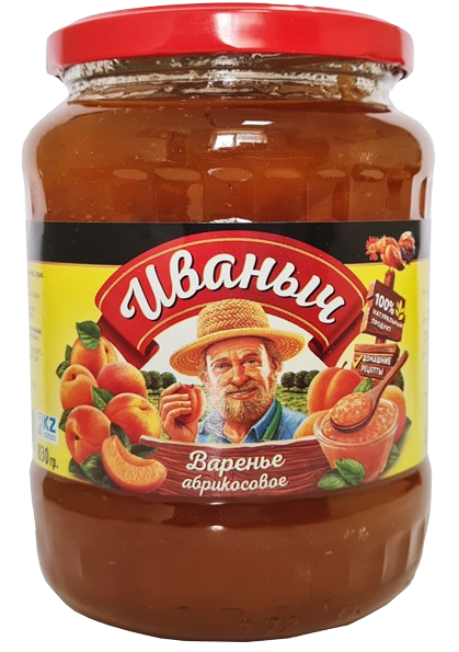 Варенье "Иваныч" АБРИКОС 830 гр/12