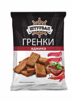Гренки ржано-пшен АДЖИКА 40 гр/32