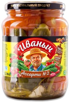 Ассорти "Иваныч" №2 (томаты,огурцы) 700 мл/12