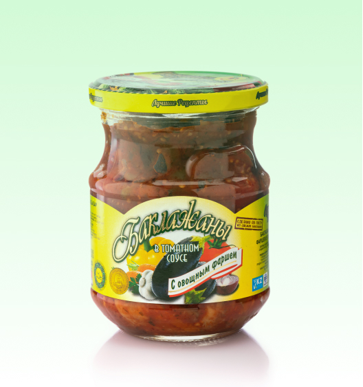 БАКЛАЖАНЫ "СДиКо" с овощным фаршем в томатном соусе 440 мл/12