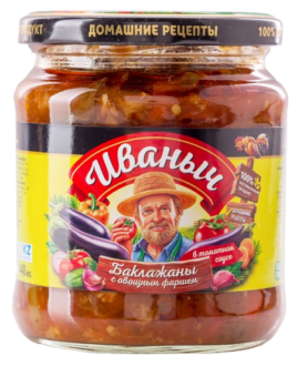 БАКЛАЖАНЫ "Иваныч"с овощ.фаршем 440 гр/12