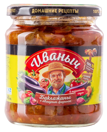 БАКЛАЖАНЫ "Иваныч"с овощ.фаршем 440 гр/12