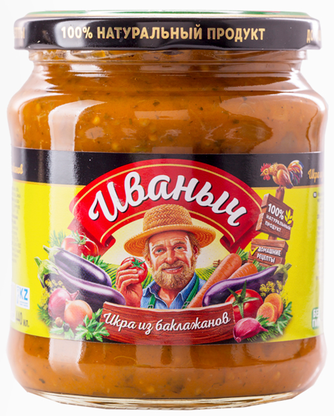 Икра "Иваныч" из БАКЛАЖАН 470 гр/12