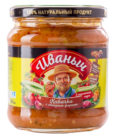 КАБАЧКИ "Иваныч"с овощ.фаршем 440 гр/12