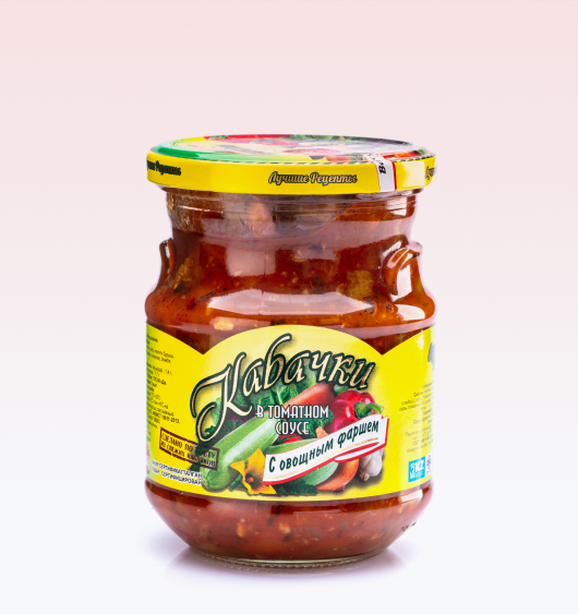 КАБАЧКИ "СДиКо" с овощным фаршем в томатном соусе 440 мл/12