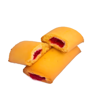 Лакомка песочное печенье с начинкой малина 700 гр (127)