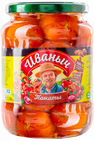 Томаты "Иваныч" маринованные 700 мл/12