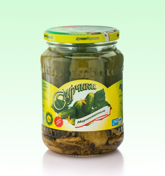 Огурчики "СДиКо" маринованные 670 мл/12