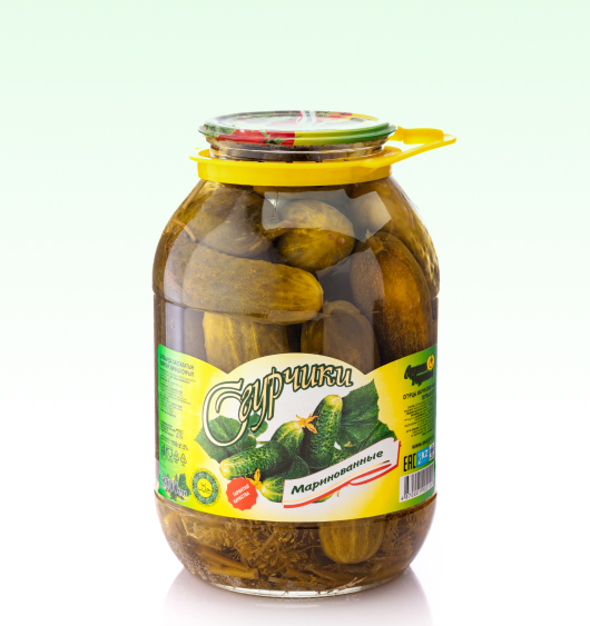Огурчики "СДиКо" маринованные 2000 мл/4