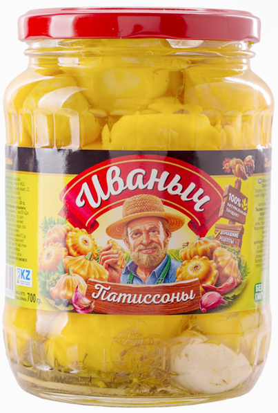 Патиссоны "Иваныч" маринованные 2 л/6