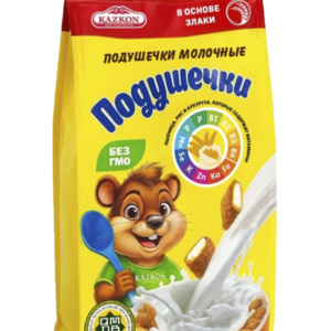 Подушечки с молочной начинкой из цельных злаков 250гр / 10