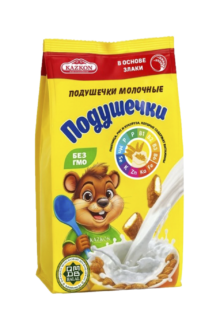 Подушечки с Молочной начинкой  250гр/10 (140)