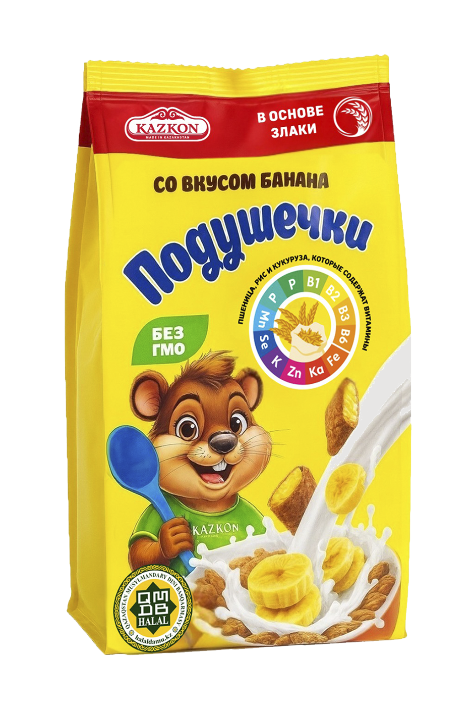 Подушечки со вкусом Банана  250гр/10 (077)