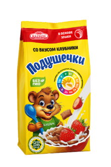 Подушечки со вкусом КЛУБНИКА 250гр/10 (075)