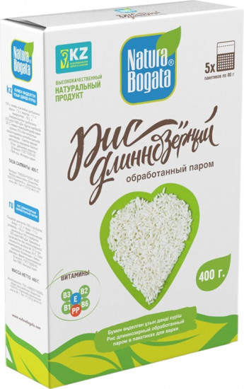 Рис длинноезрен.обработ. паром 5х80 /12