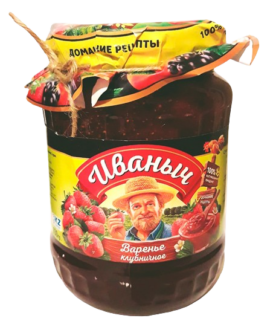 Варенье "Иваныч" КЛУБНИКА 830 гр/12