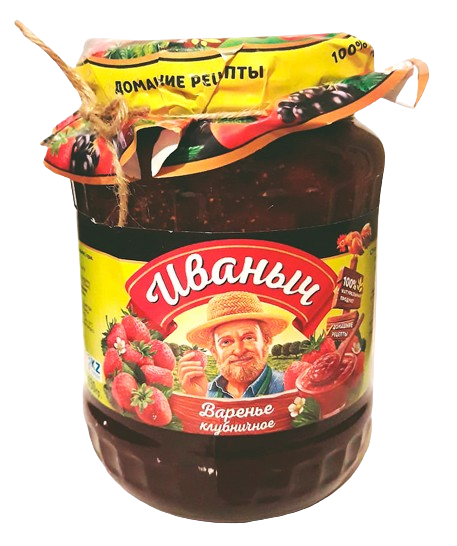 Варенье "Иваныч" КЛУБНИКА 830 гр/12
