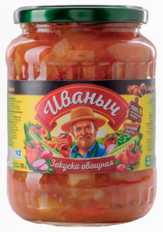 Закуска "Иваныч" ОВОЩНАЯ 700 гр/12