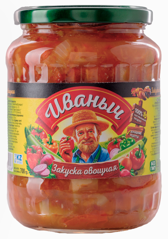 Закуска "Иваныч" ОВОЩНАЯ 700 гр/12
