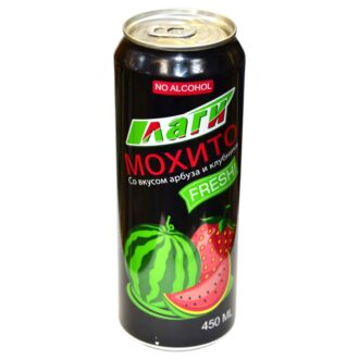 ЛАГИ МОХИТО АРБУЗ со вкусом арбуза и клубники  ж/б,  0,450 л./12