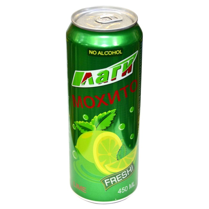 ЛАГИ МОХИТО ЛАЙМ со вкусом лайма и мяты  ж/б,  0,450 л./12
